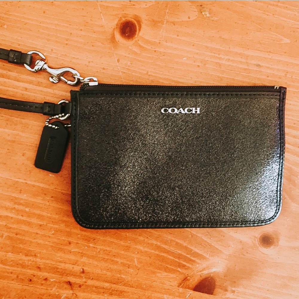 HOST PICK 🎉 Coach Wristlet Wallet - Black Sparkle